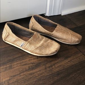 Gold canvas Toms